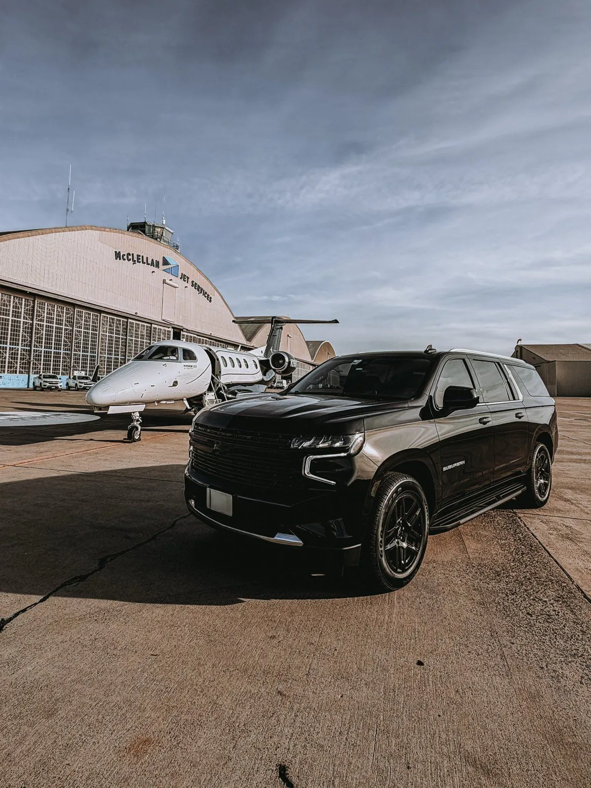Black Chevrolet Suburban SUV